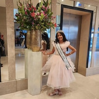 I enjoyed taking lovely photos in the tower Hotel as National Ambassador for National American Miss Pageant title holder for 2024/2025
