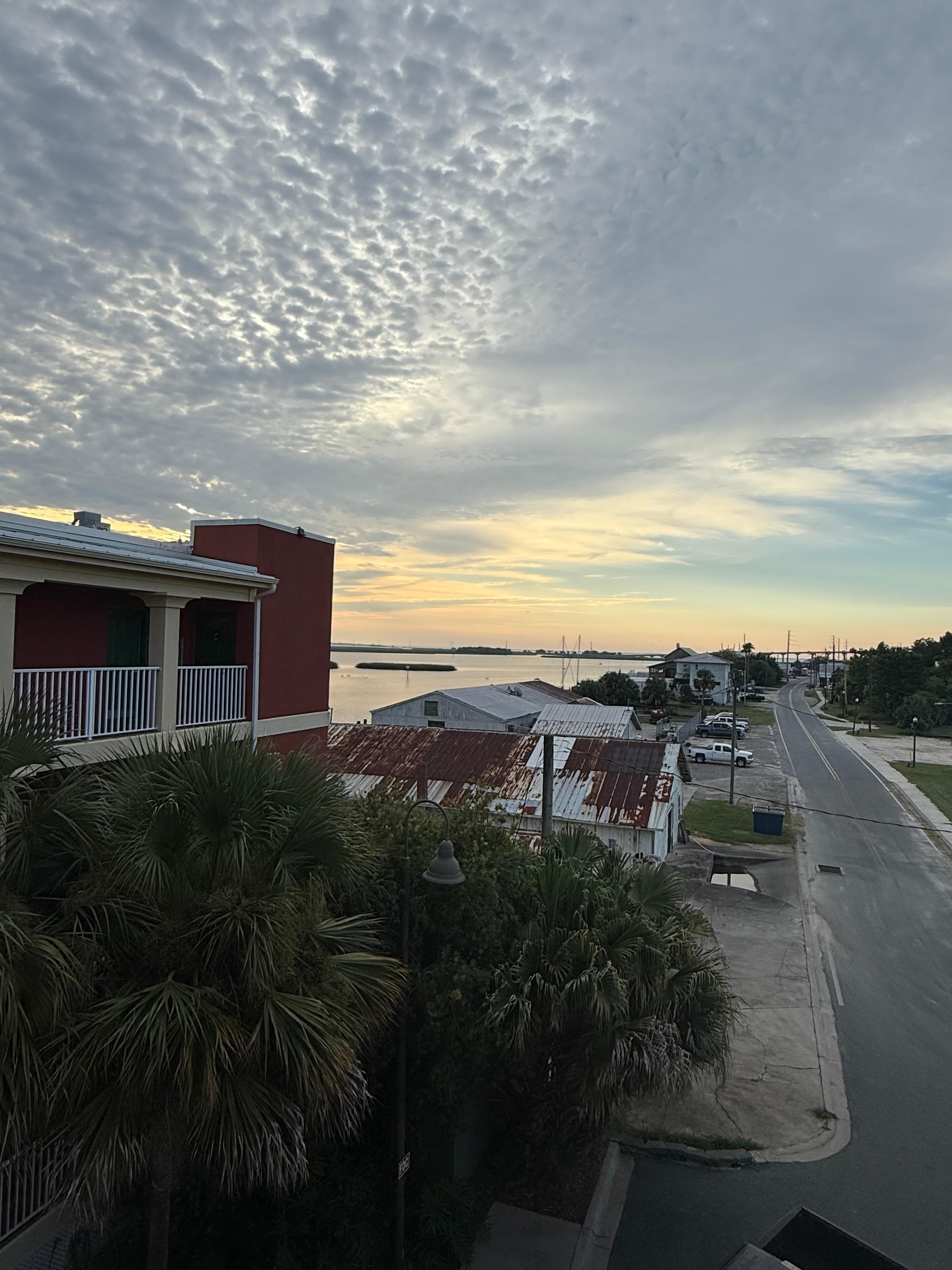 Sunrise from from walkway