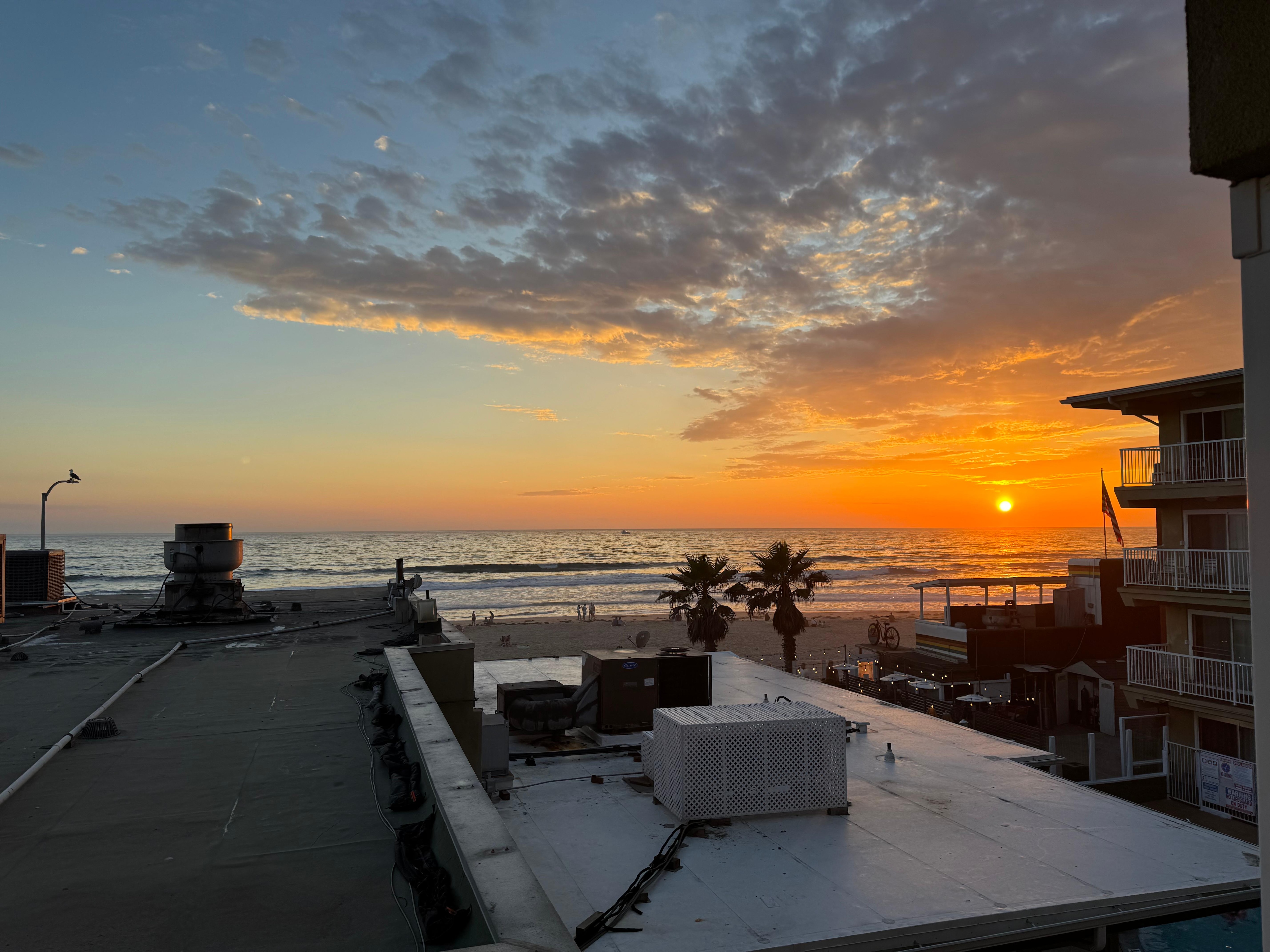 This was my partial ocean view from my balcony which I loved.