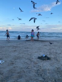 Sunset at Whitecap Beach.