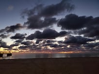 Morning on the beach.