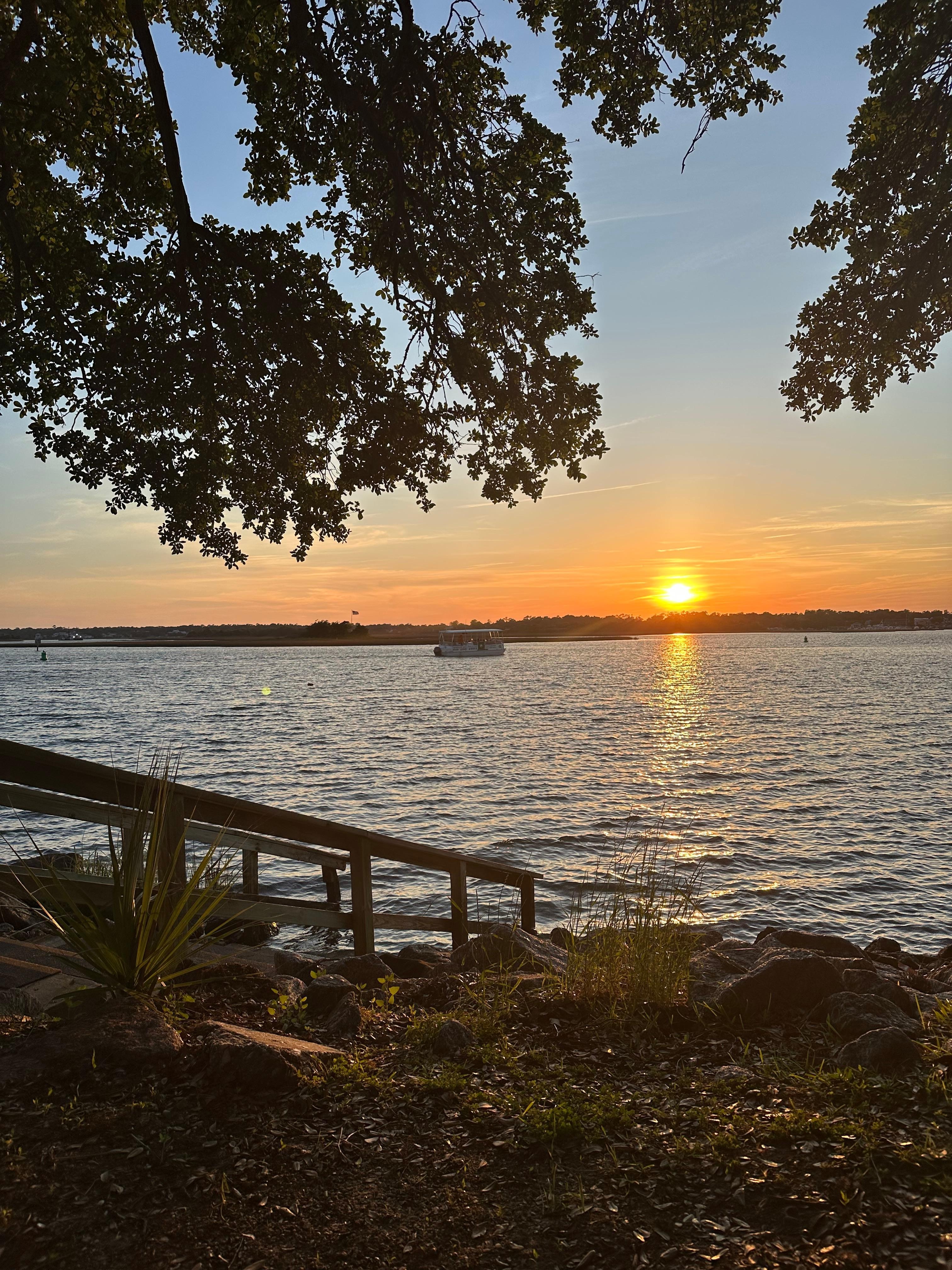 Sunset view at the harbor