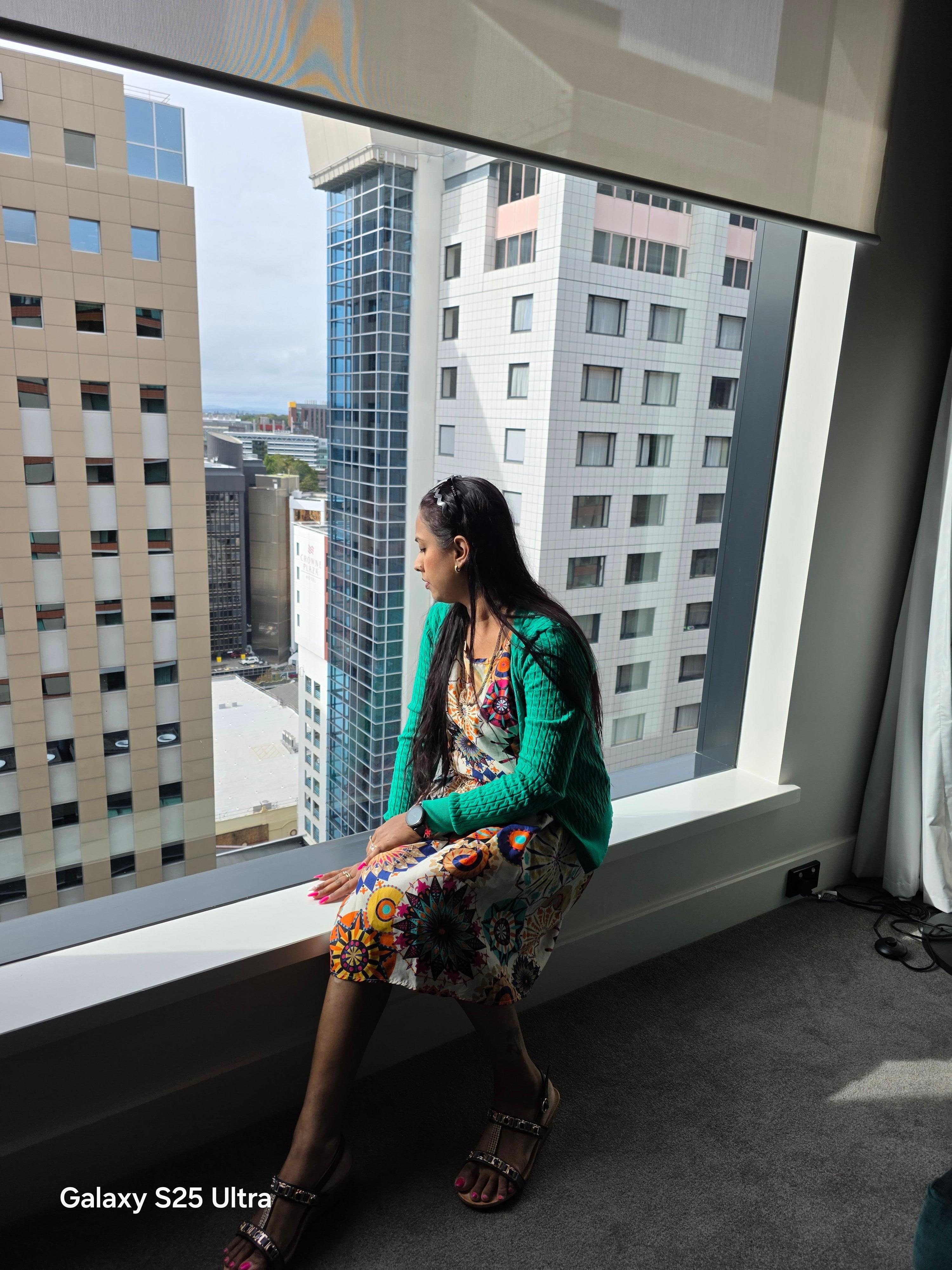 Myself watching views from the room 