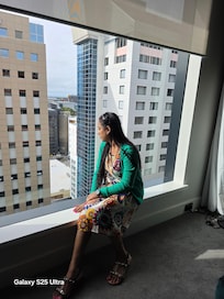 Myself watching views from the room