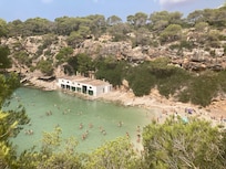 View down to Cala pi