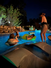 Night swim in that perfect pool!