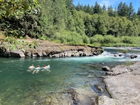 Abkühlung im Cowichan River