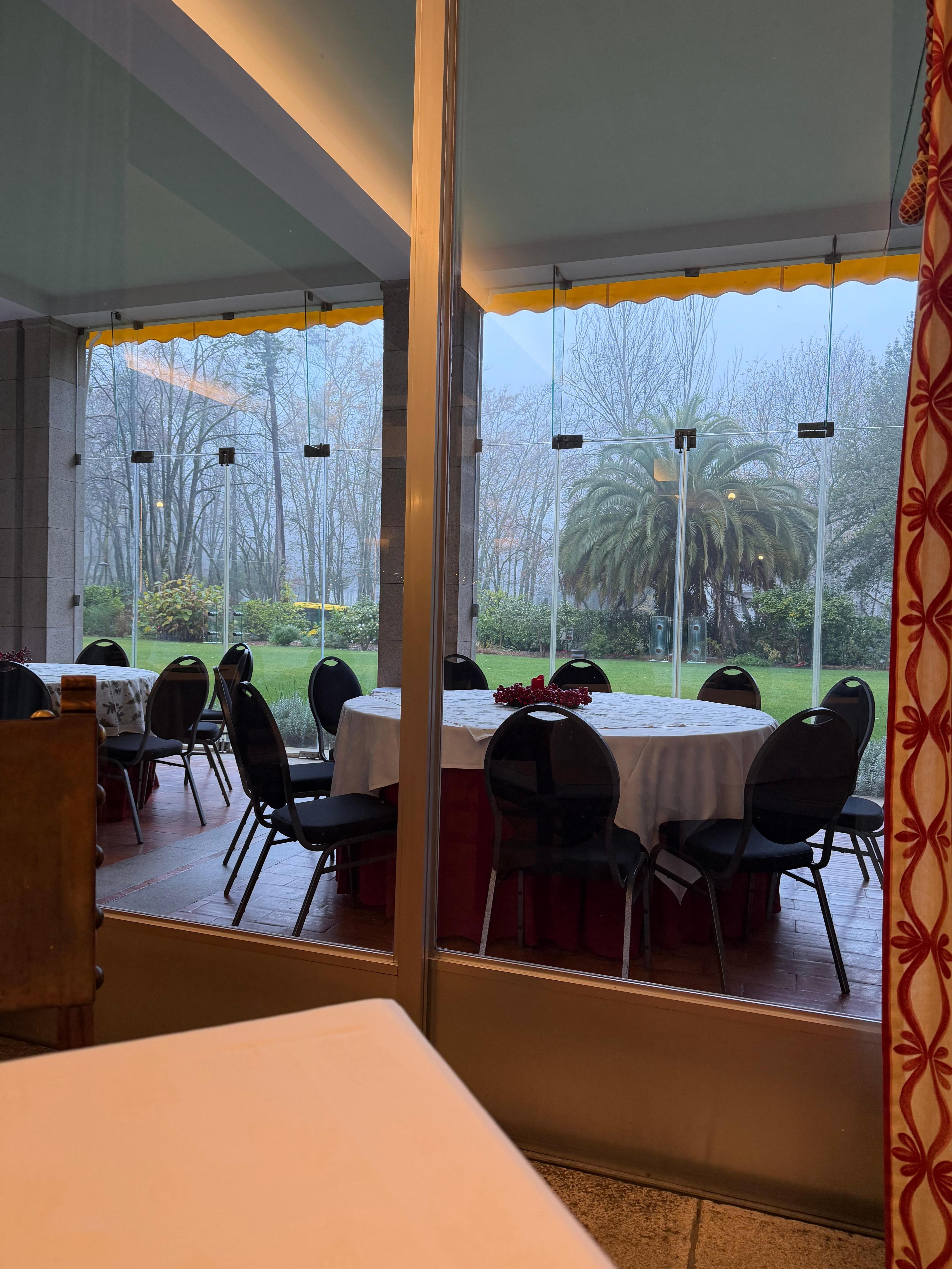 Vista muito bonita durante o pequeno almoço 