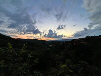 Sunset view from the deck