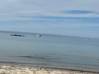 View from beach palapa