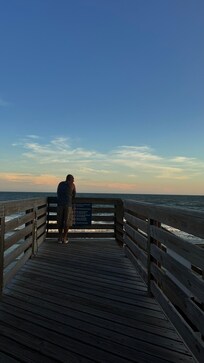 View from
First floor balcony