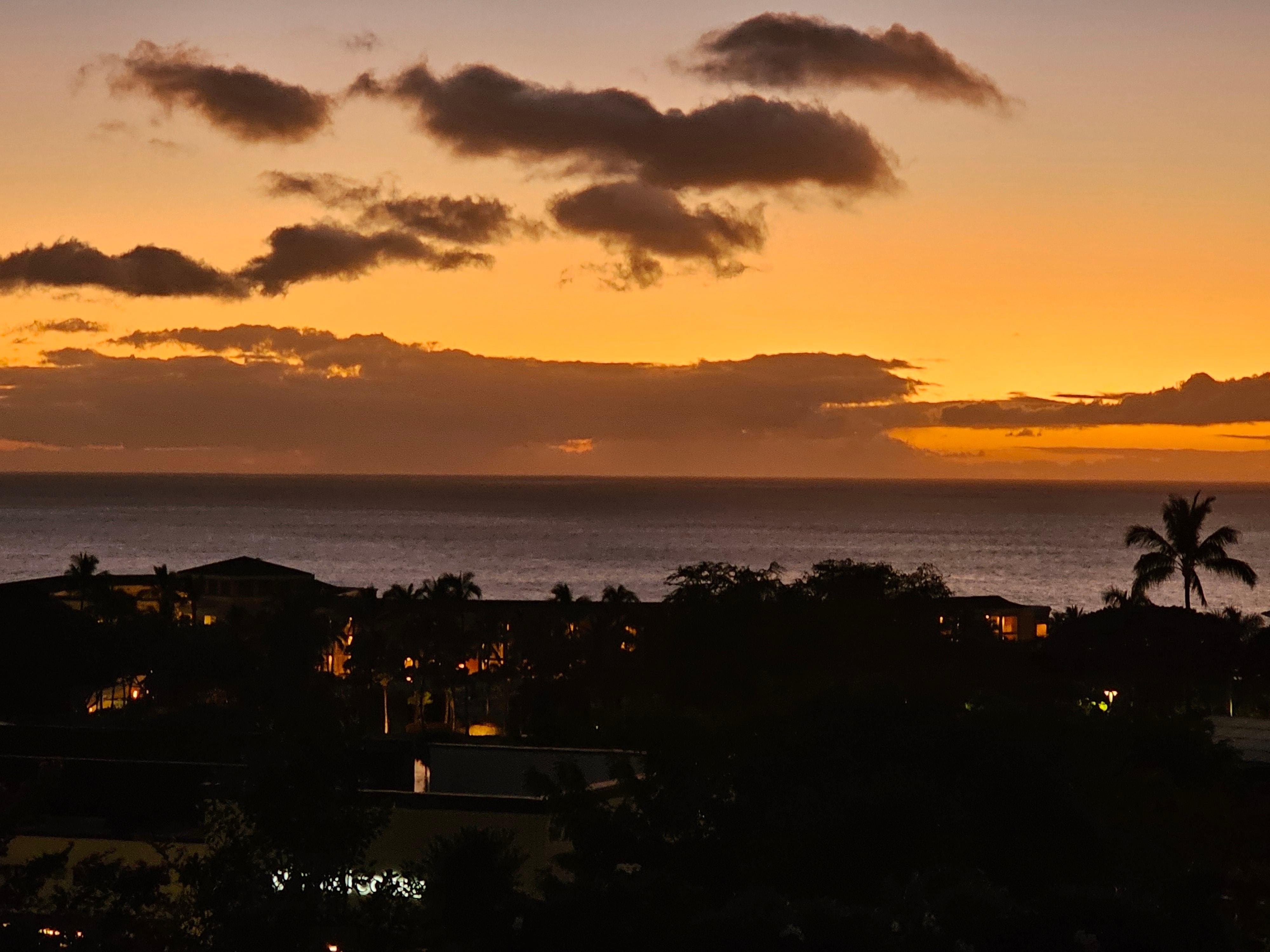 Sunset from the balcony