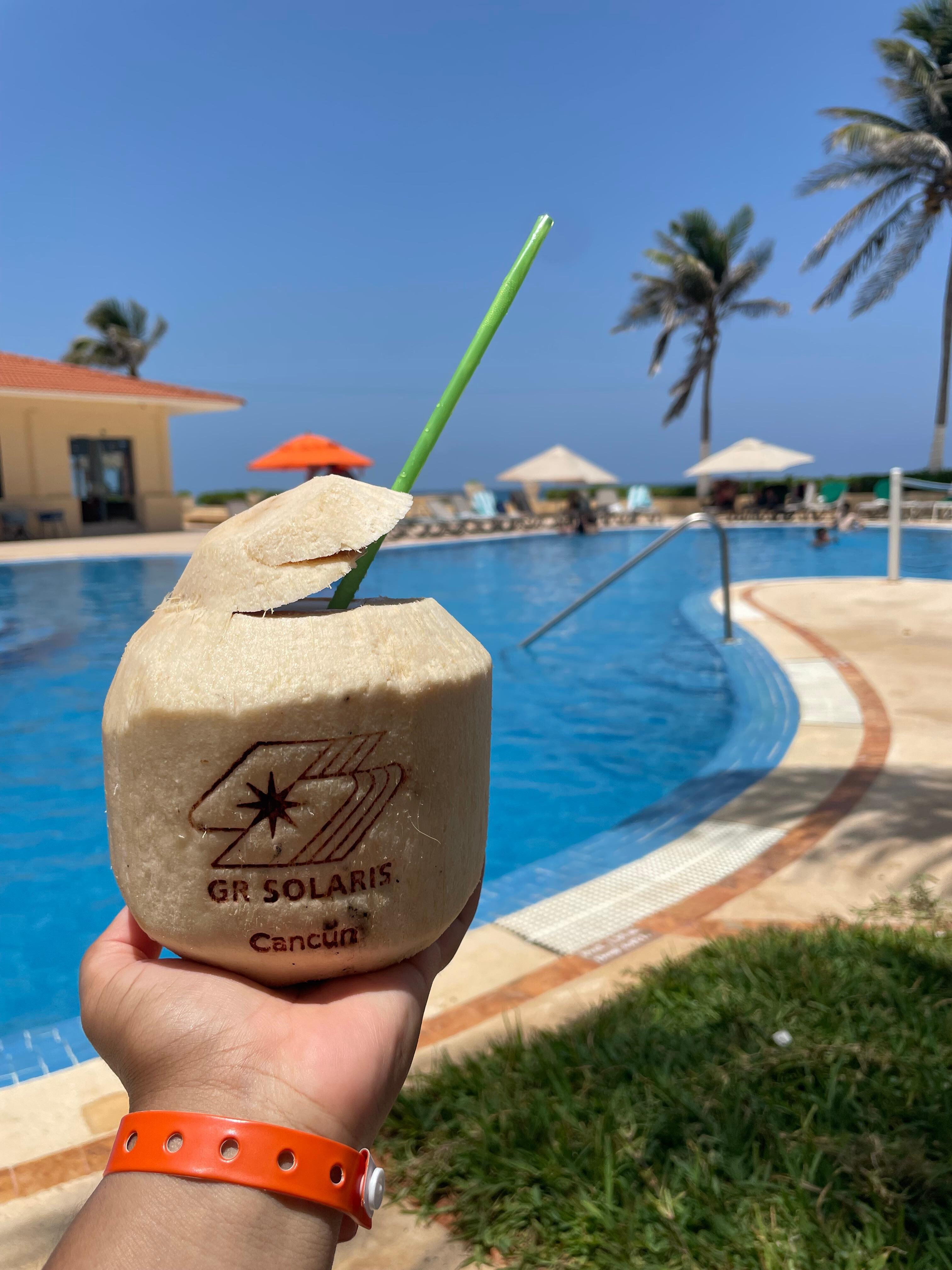 coconuts cost extra, you pay at check out 