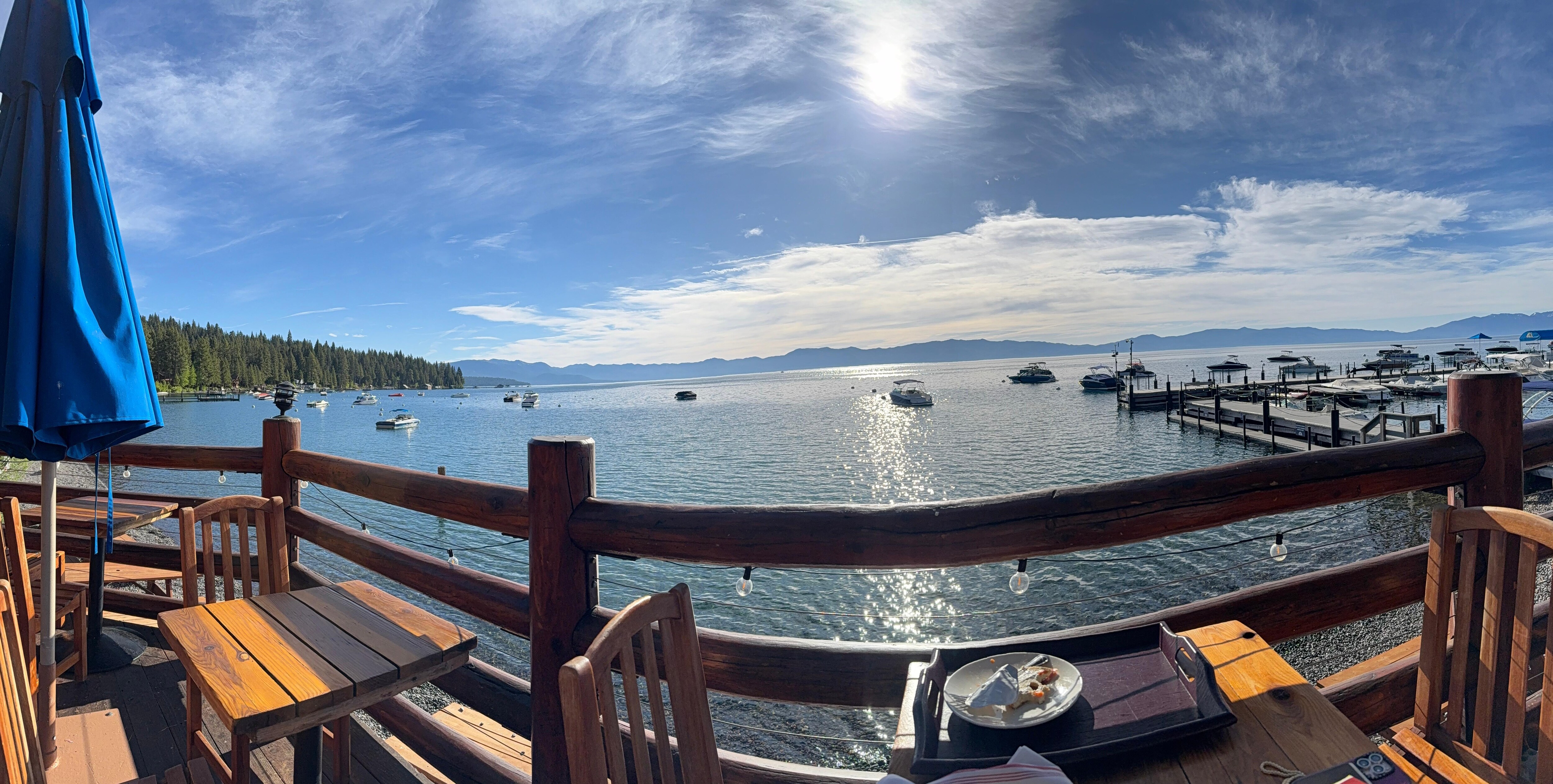 Morning view while eating complimentary breakfast 