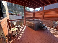 The hot tub worked great and was a nice way to spend the evening.