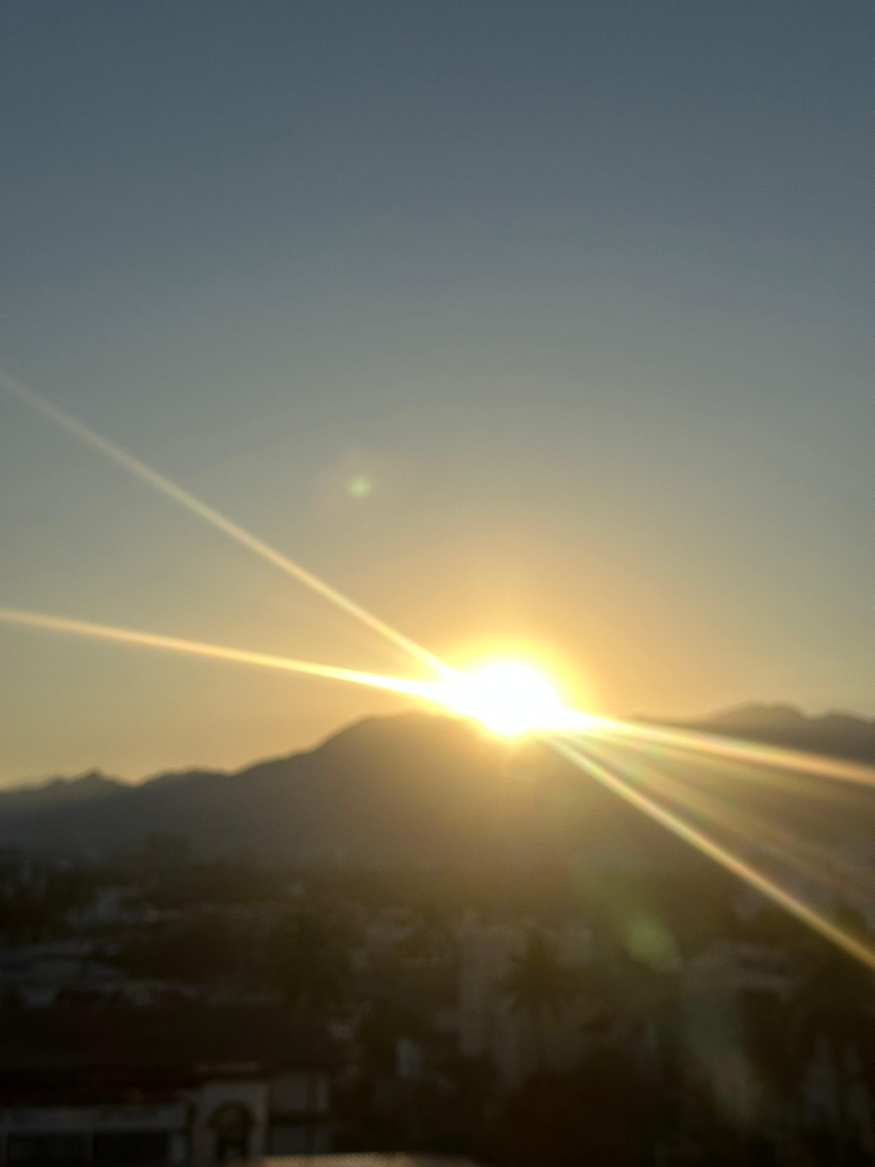 Sunrise from the balcony 