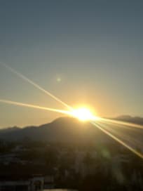 Sunrise from the balcony