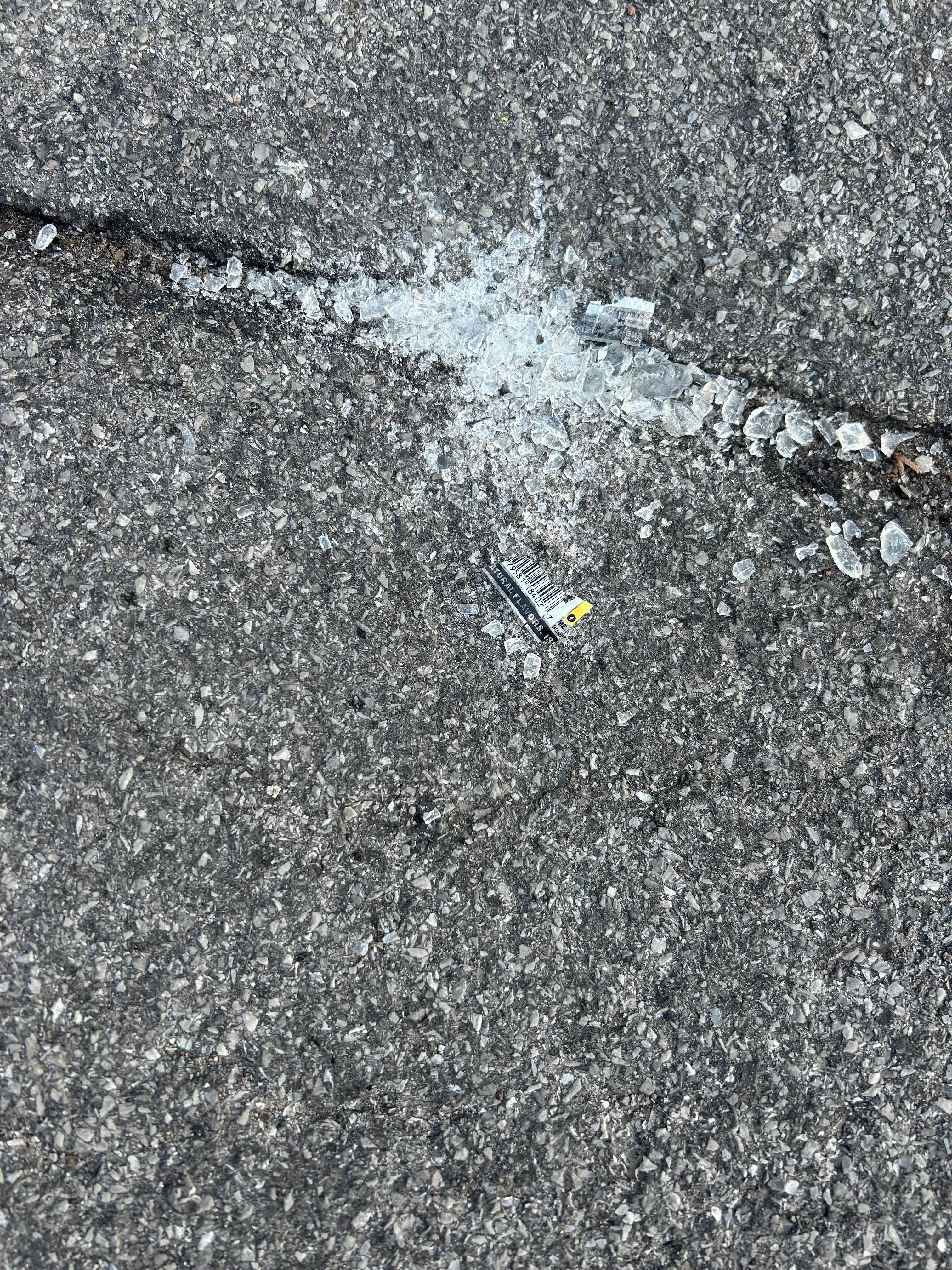 Broken glass in parking lot was reported when we arrived and still there at checkout: