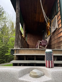 From the hot tub, looking to the deck.