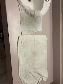 Filthy washcloths