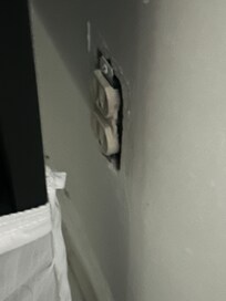 Missing electrical plates—code violation!!