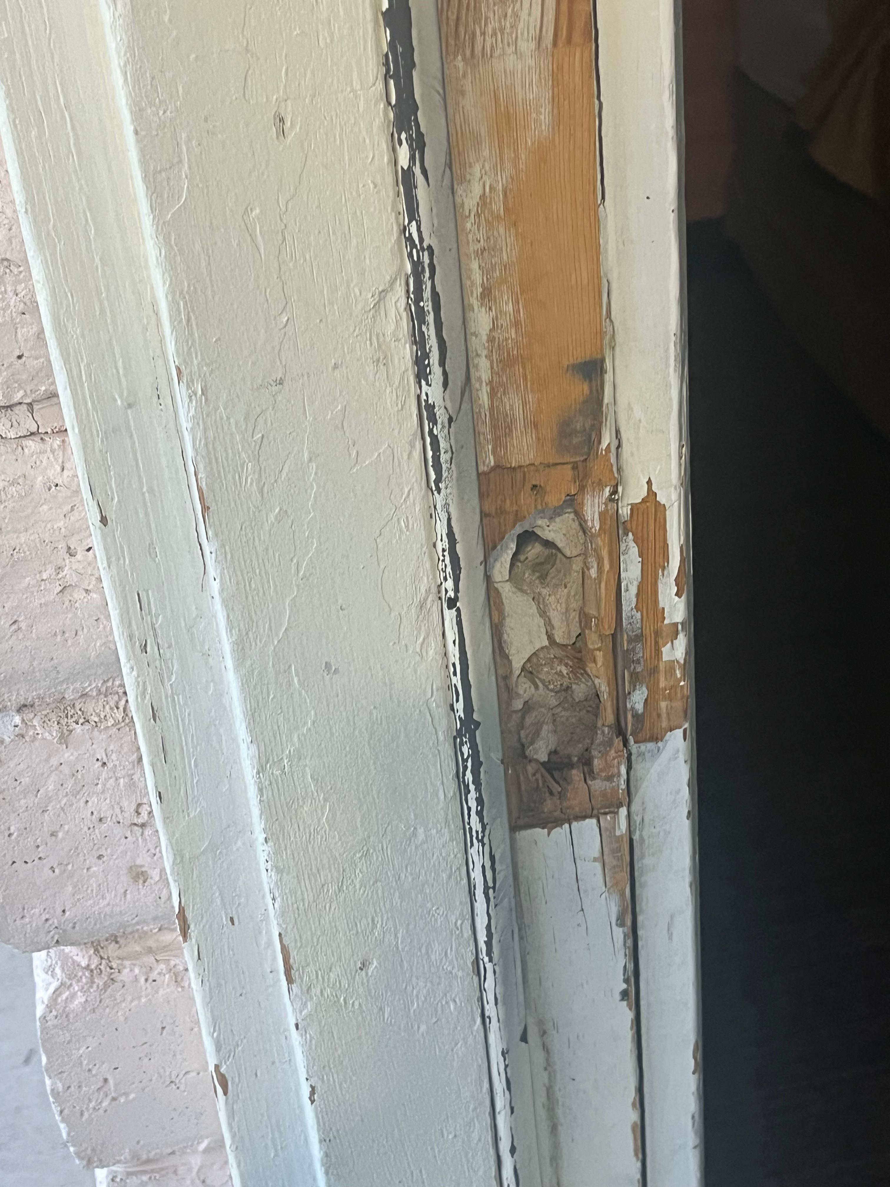 Door jamb should be replaced before renting this room. Even closed and locked can be pushed open. 