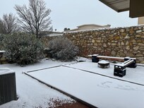 Back yard after the winter storm January 25, 2026