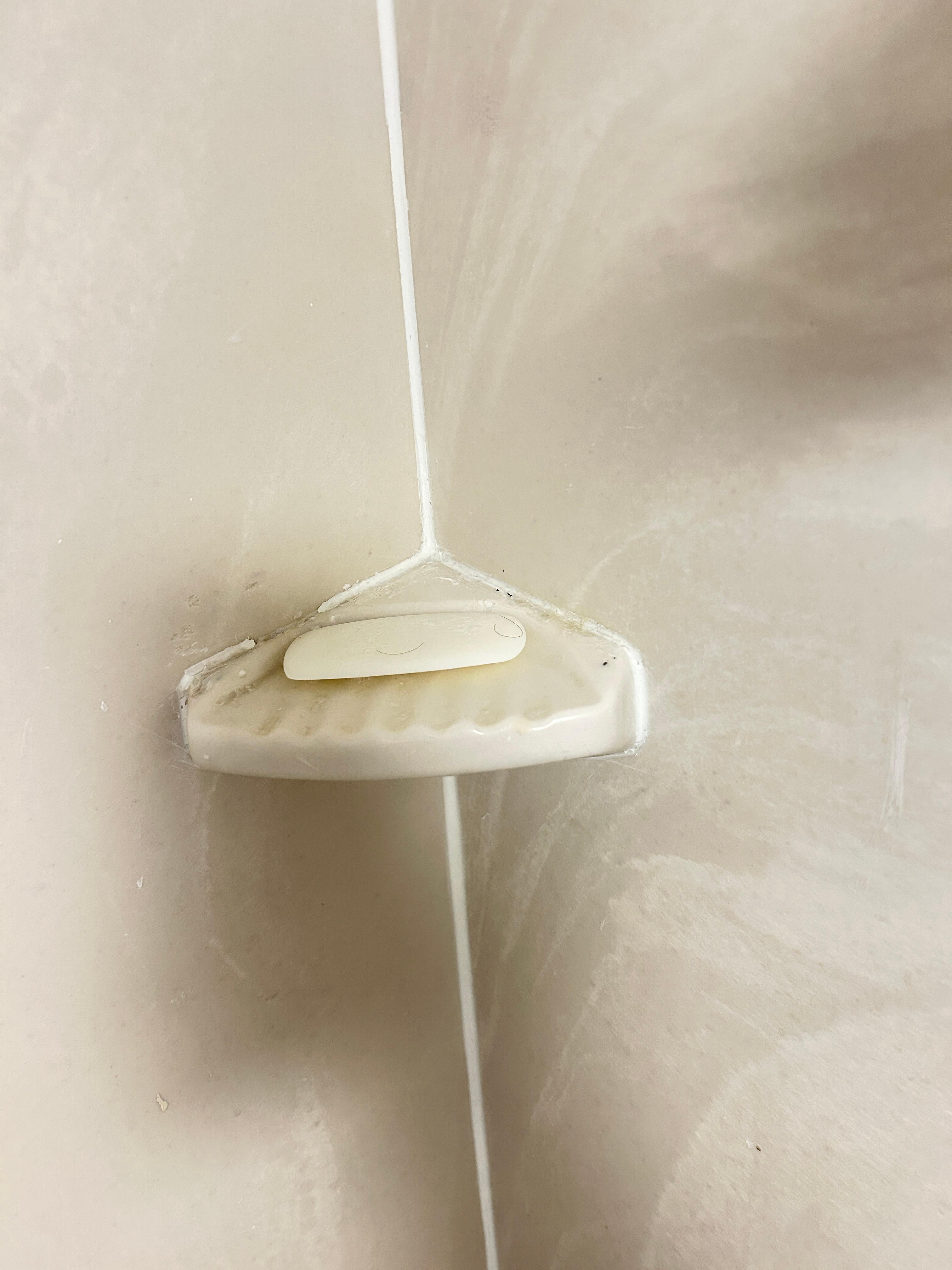Used soap in the shower 