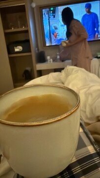 Nos encantó su cafecito y la cafetera creo que está mal pero aún así pudimos tomar delicioso café! Super delicioso