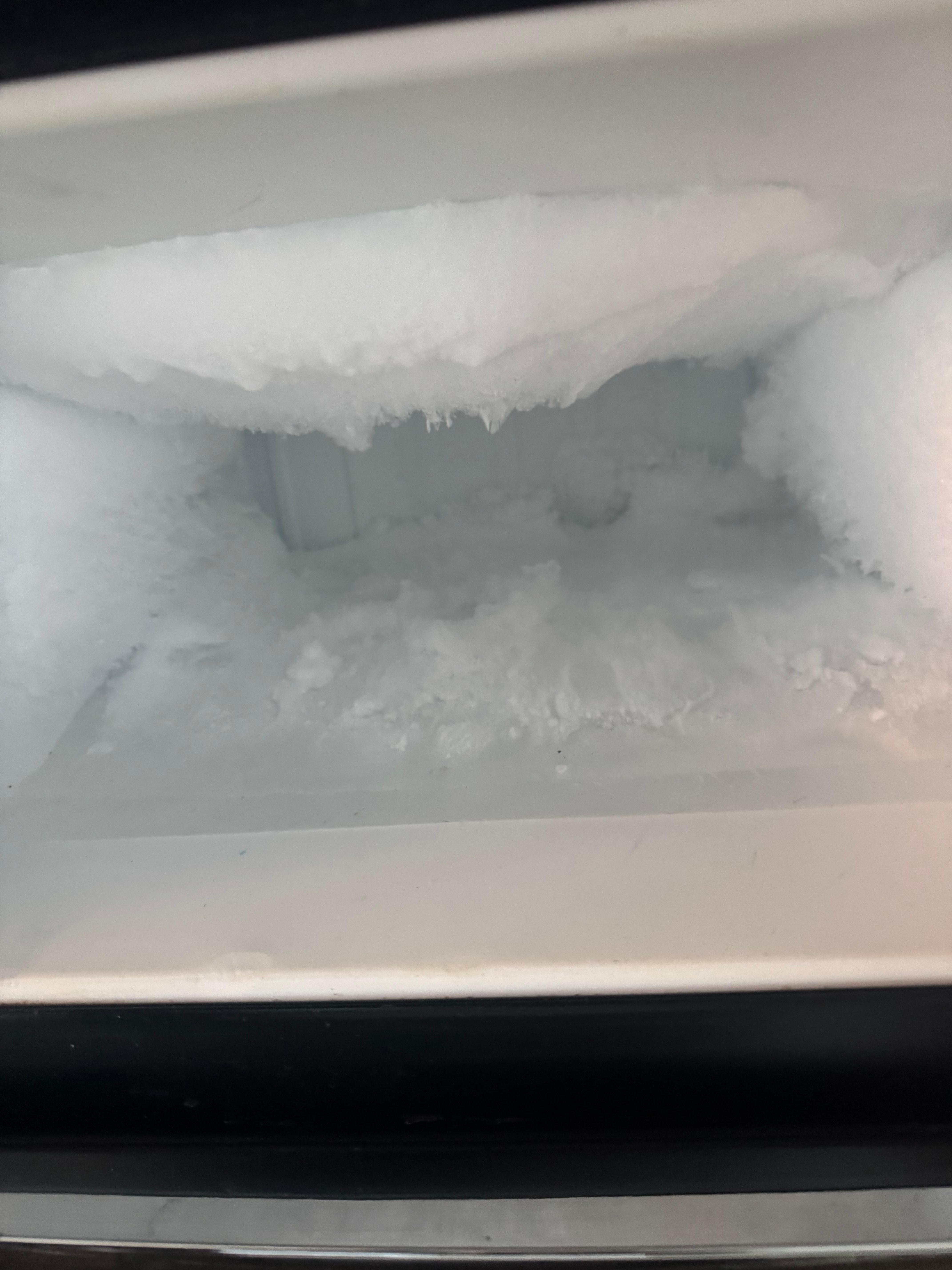 Freezer needed defrosting 