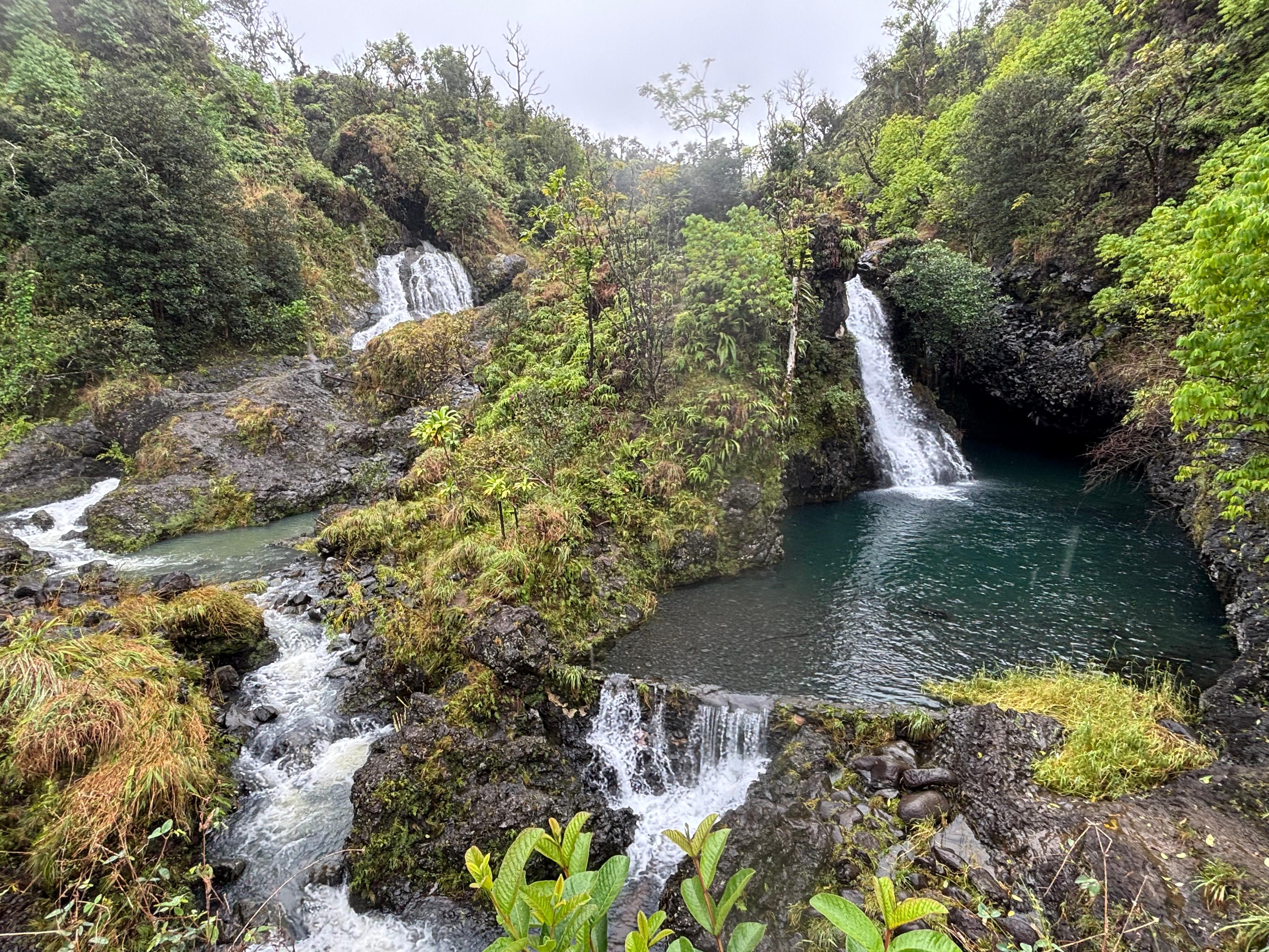 Be sure to make reservations ahead to enter the State Park (Wai’anapanapa) on the beautiful Road to Hāna. We didn’t know about this change in policy! 