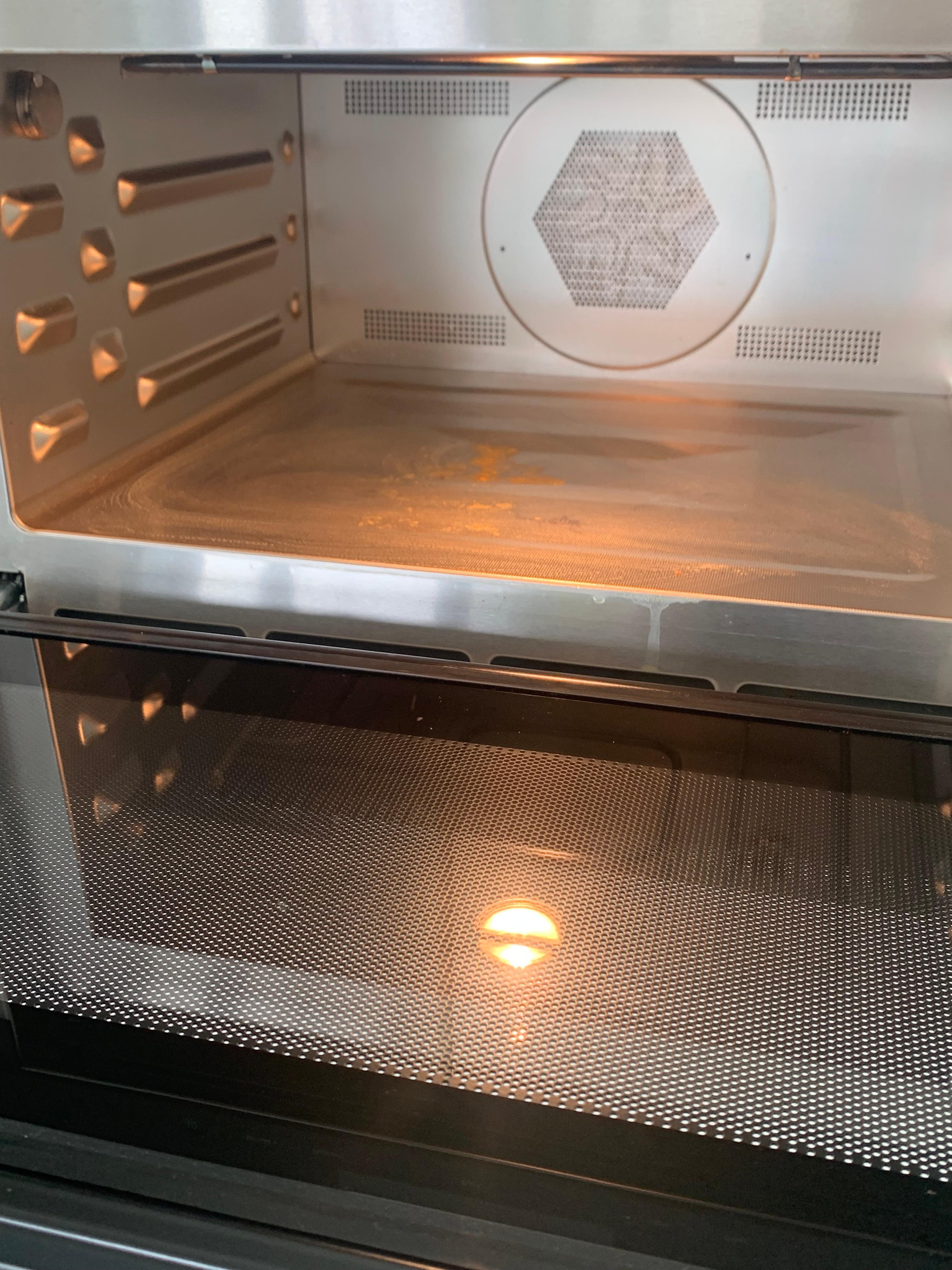 Microwave had leftovers in it