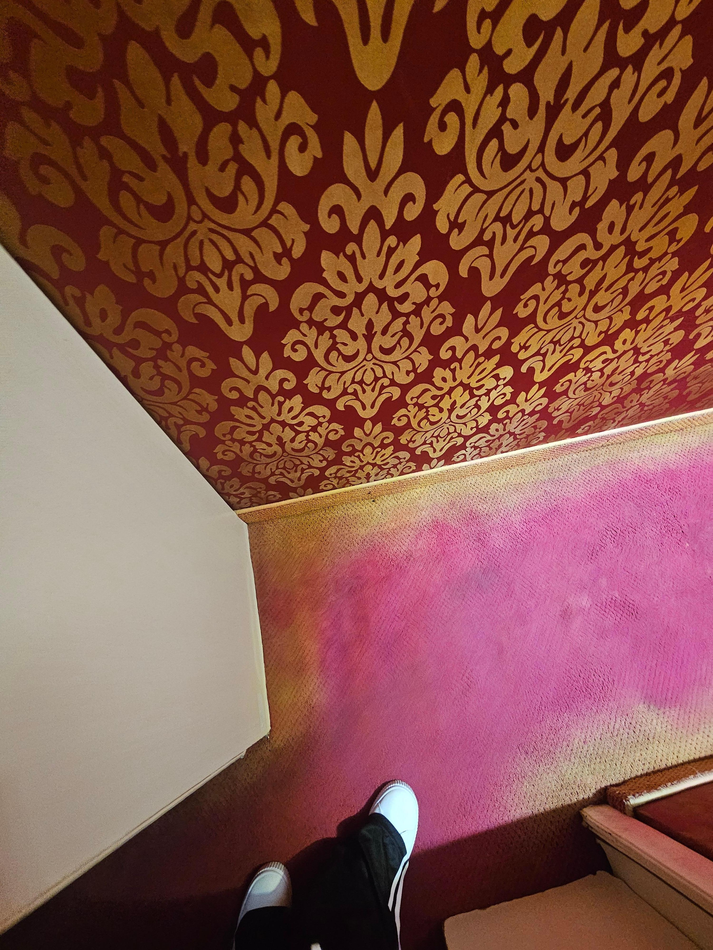 What an entrance. The carpets 40 years ago was red!