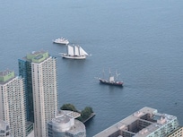 View of the area from the CN Tower.