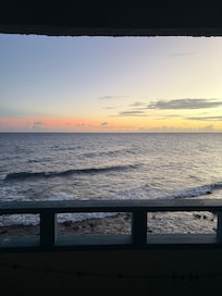 Balcony sunset view