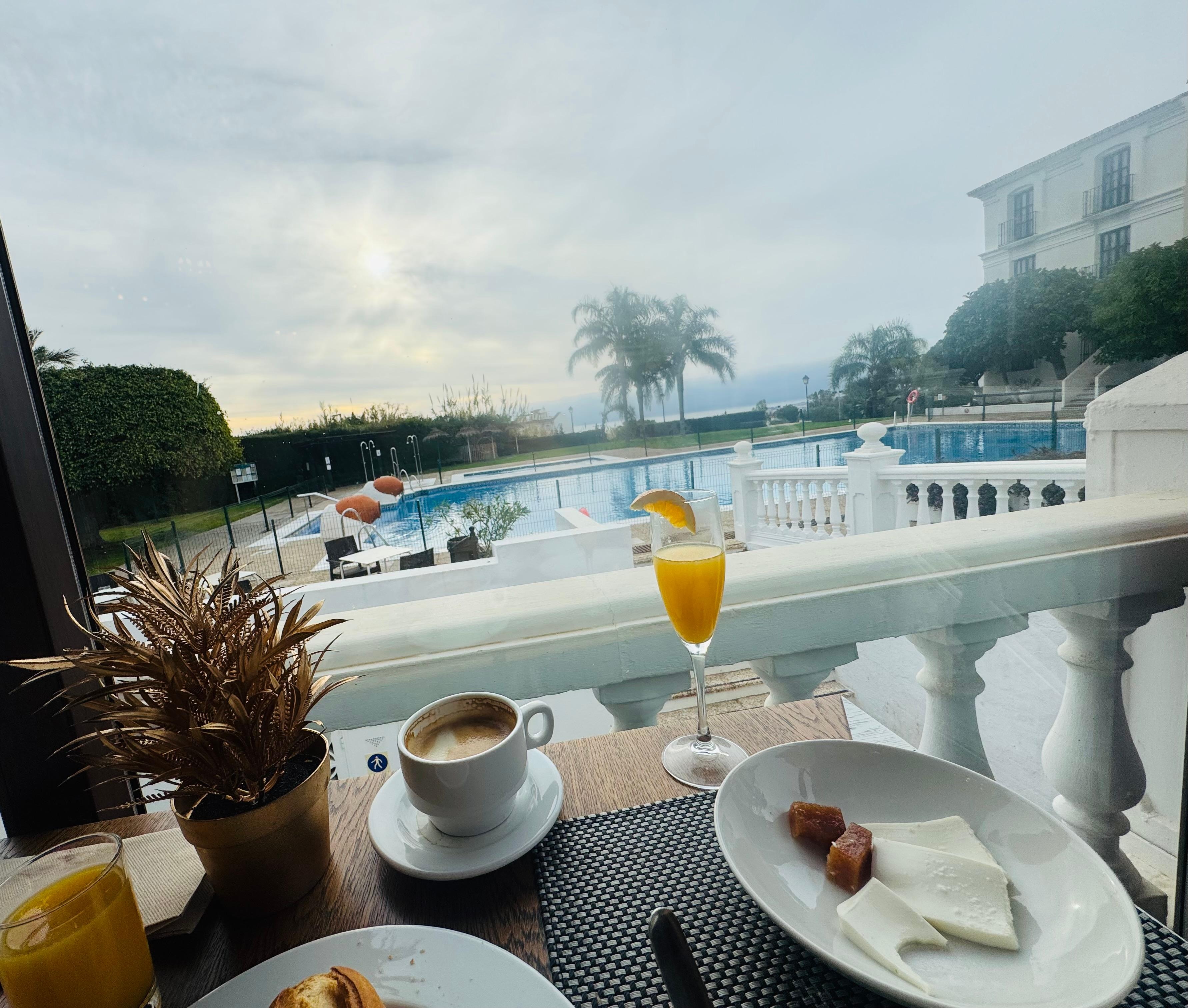 Lovely view from the restaurant, just a dream place at the top of the mountain with the Mediterranean Sea. Beautiful place! 