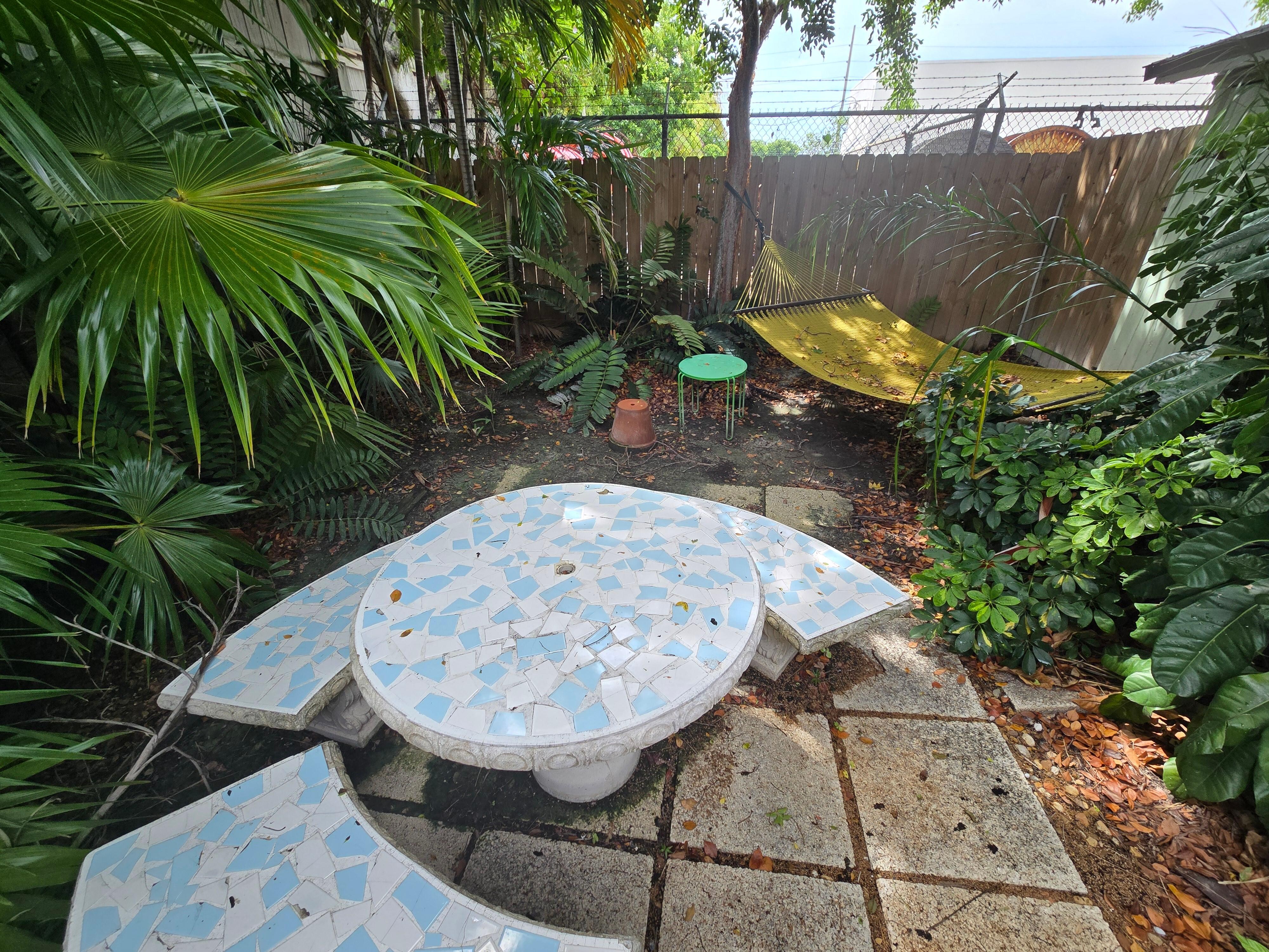 Side patio