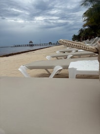 On the beach relaxing