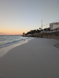 This is the beach area just to the left of the house. It's smaller but nice and sandy. The views are beautiful.