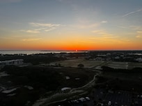 Sunrise from smaller balcony.
