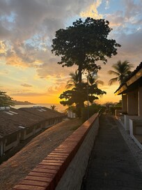 Sunset coming out of room