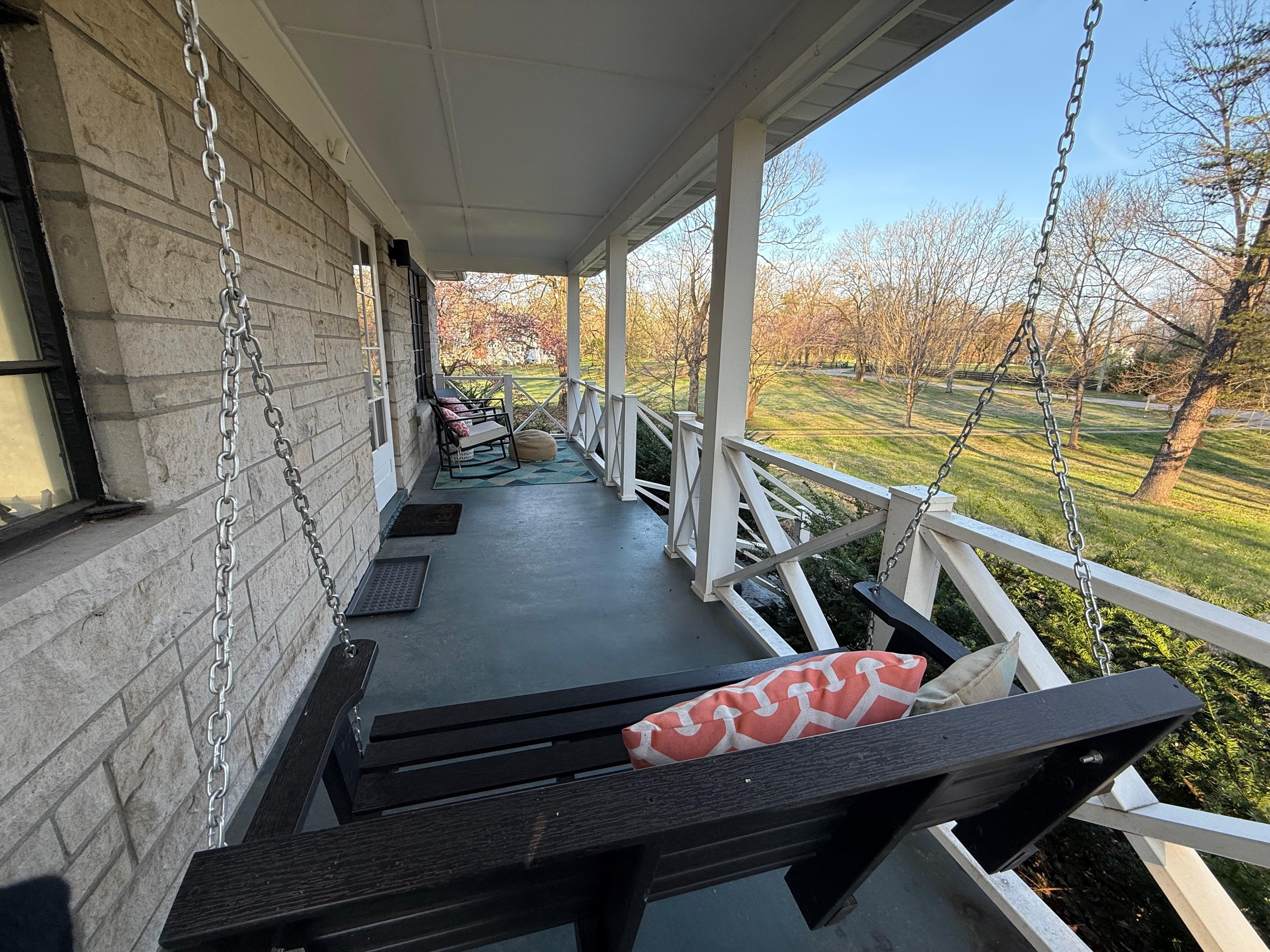 Take some time to do some front porch sitting- it’s so peaceful! 