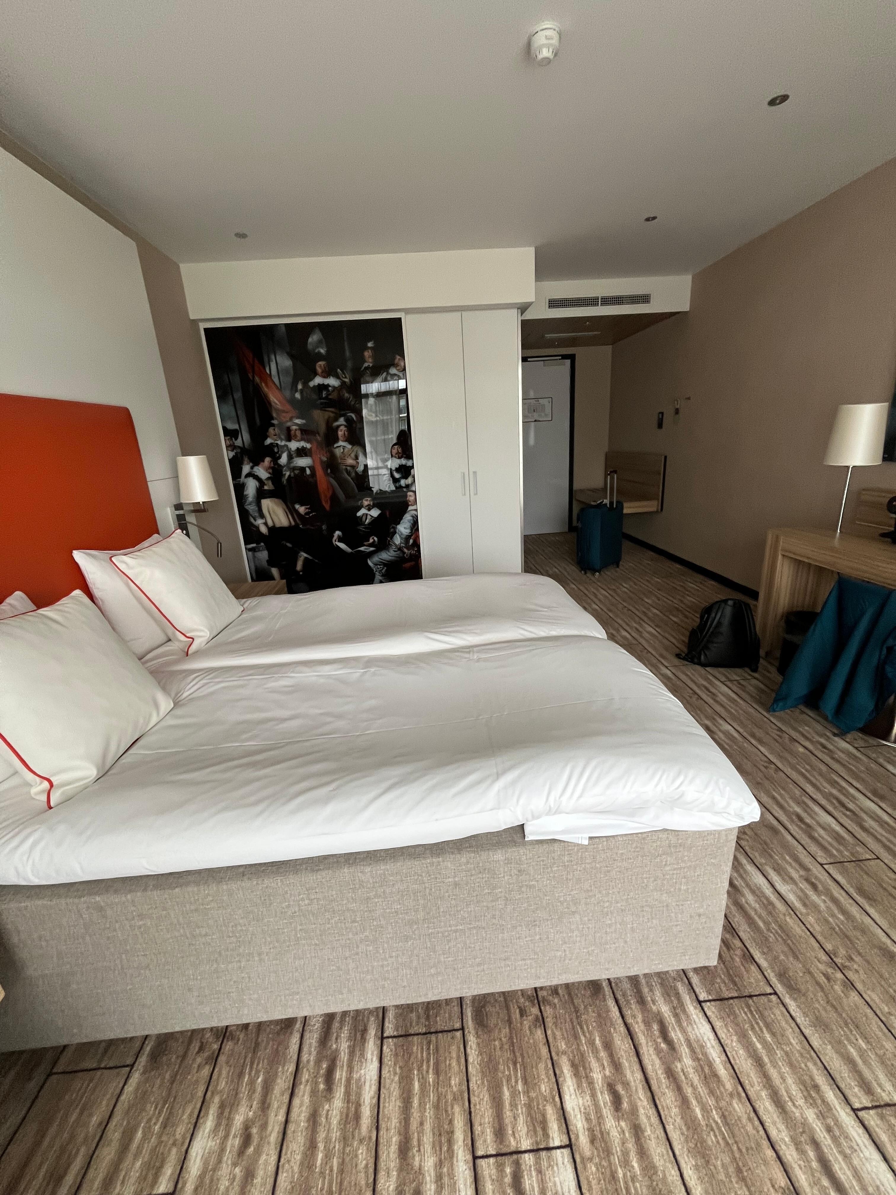 Room was spacious, bed comfortable