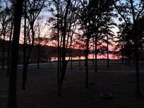 Our last night at the cabin and the picture doesn't do that sunset justice!