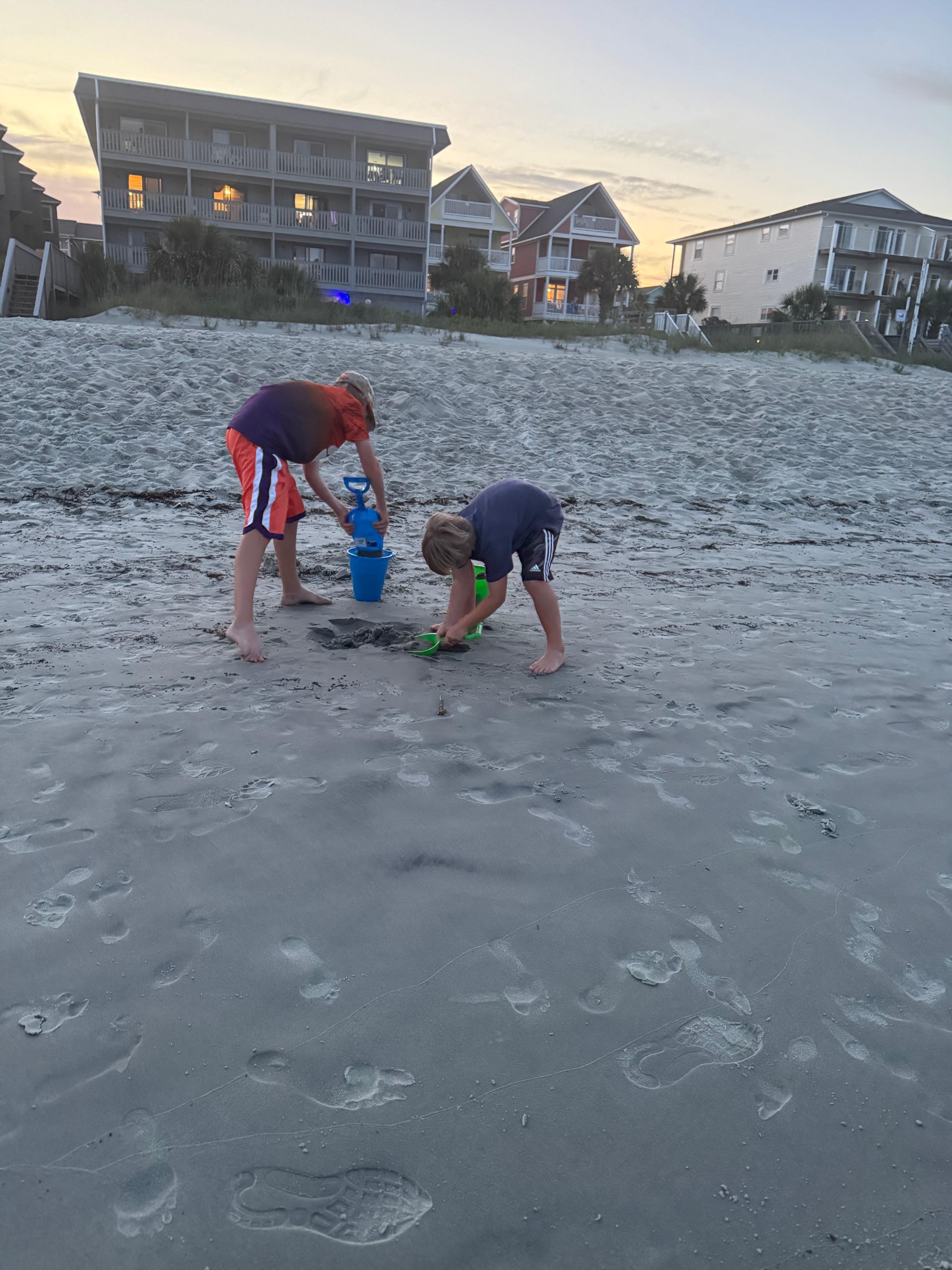 Grandsons loved the beach.