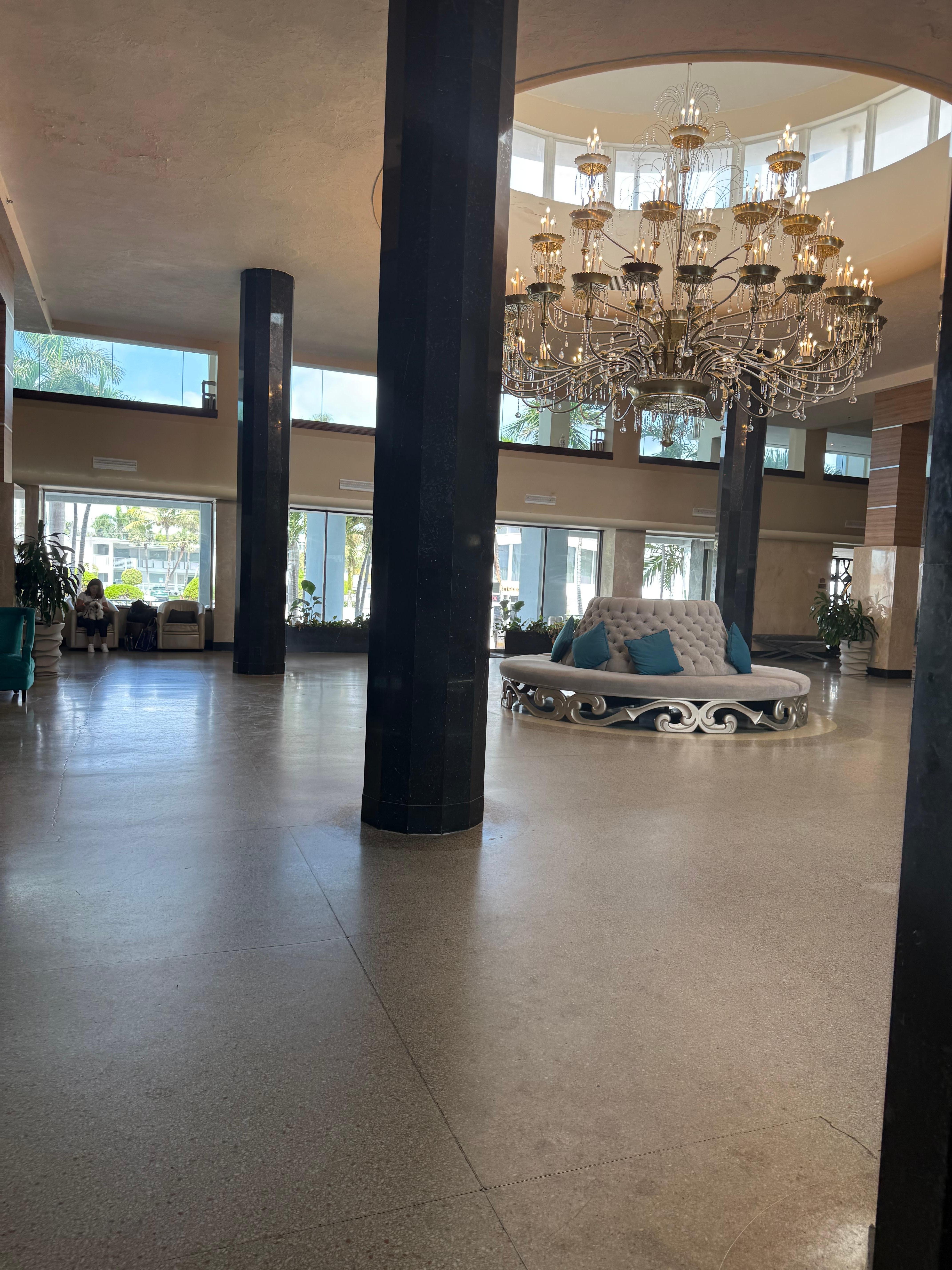 Inside the lobby