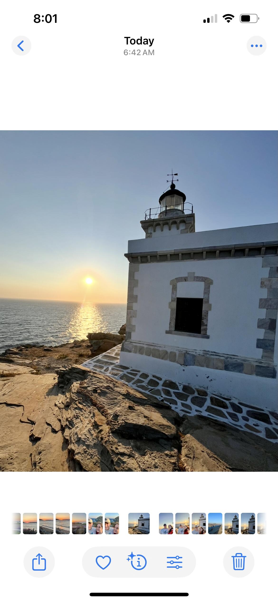 Lighthouse hike at sunrise