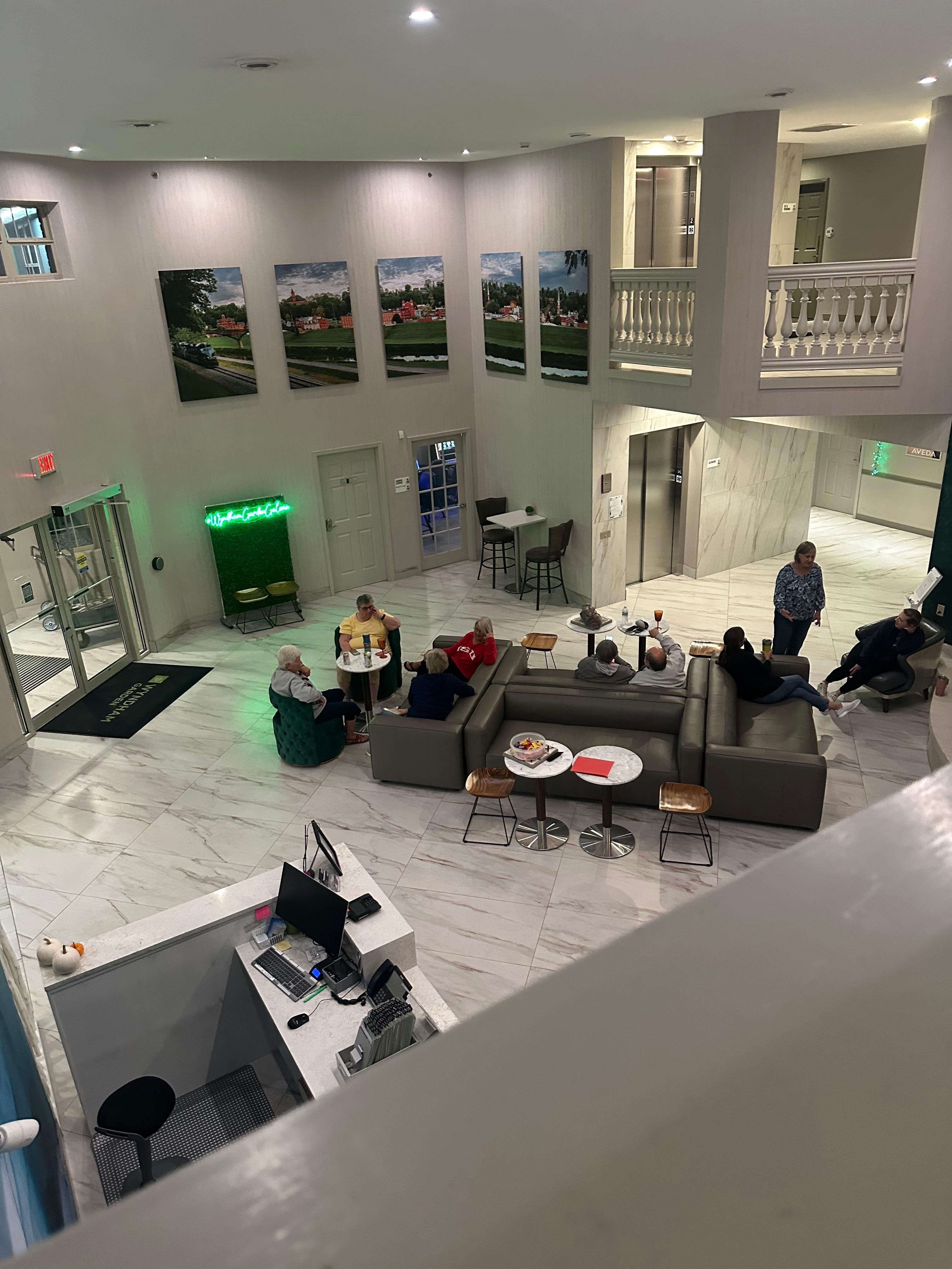 The lobby from upstairs 