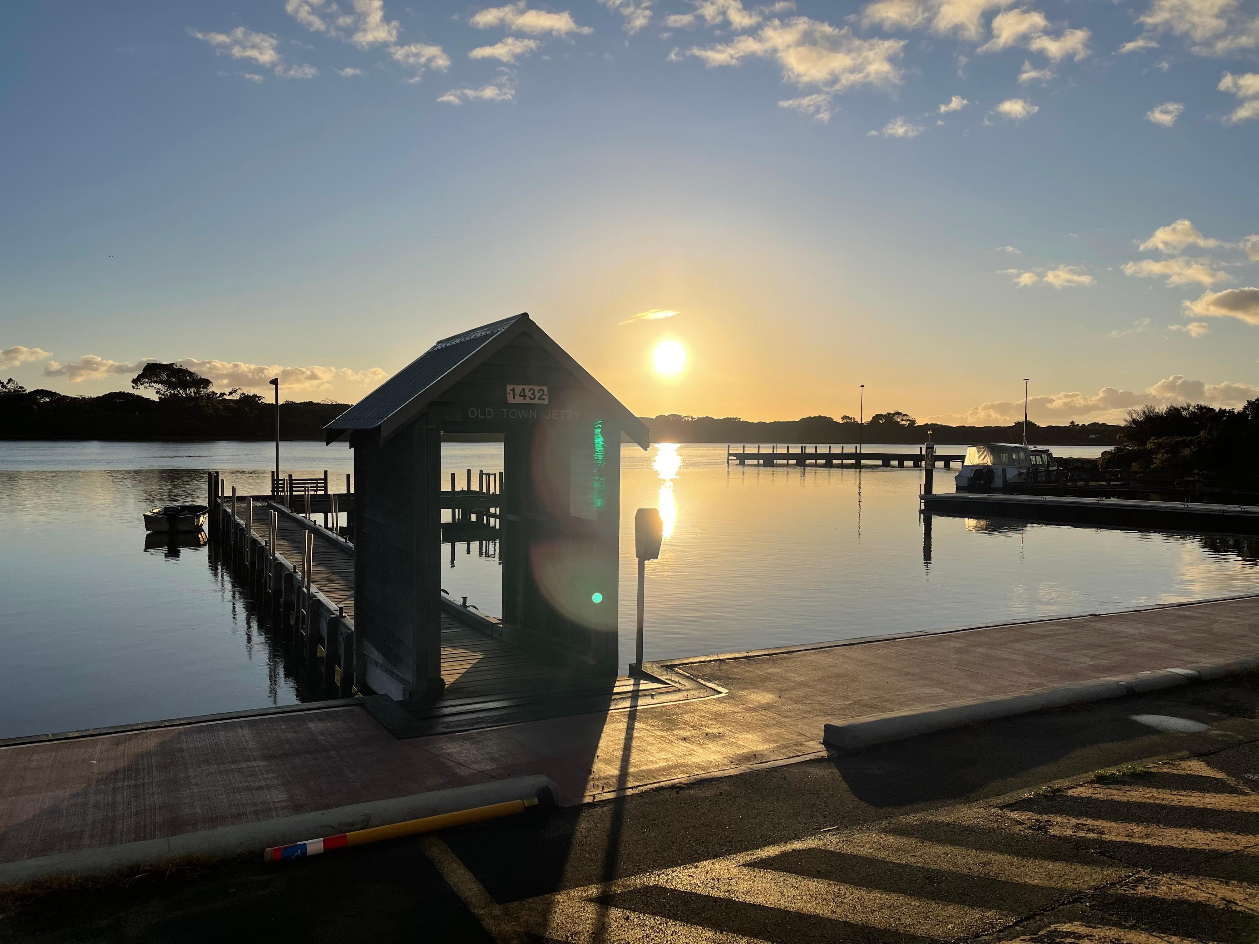 Sunrise at Augusta marina
