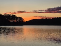 sunset on the dock